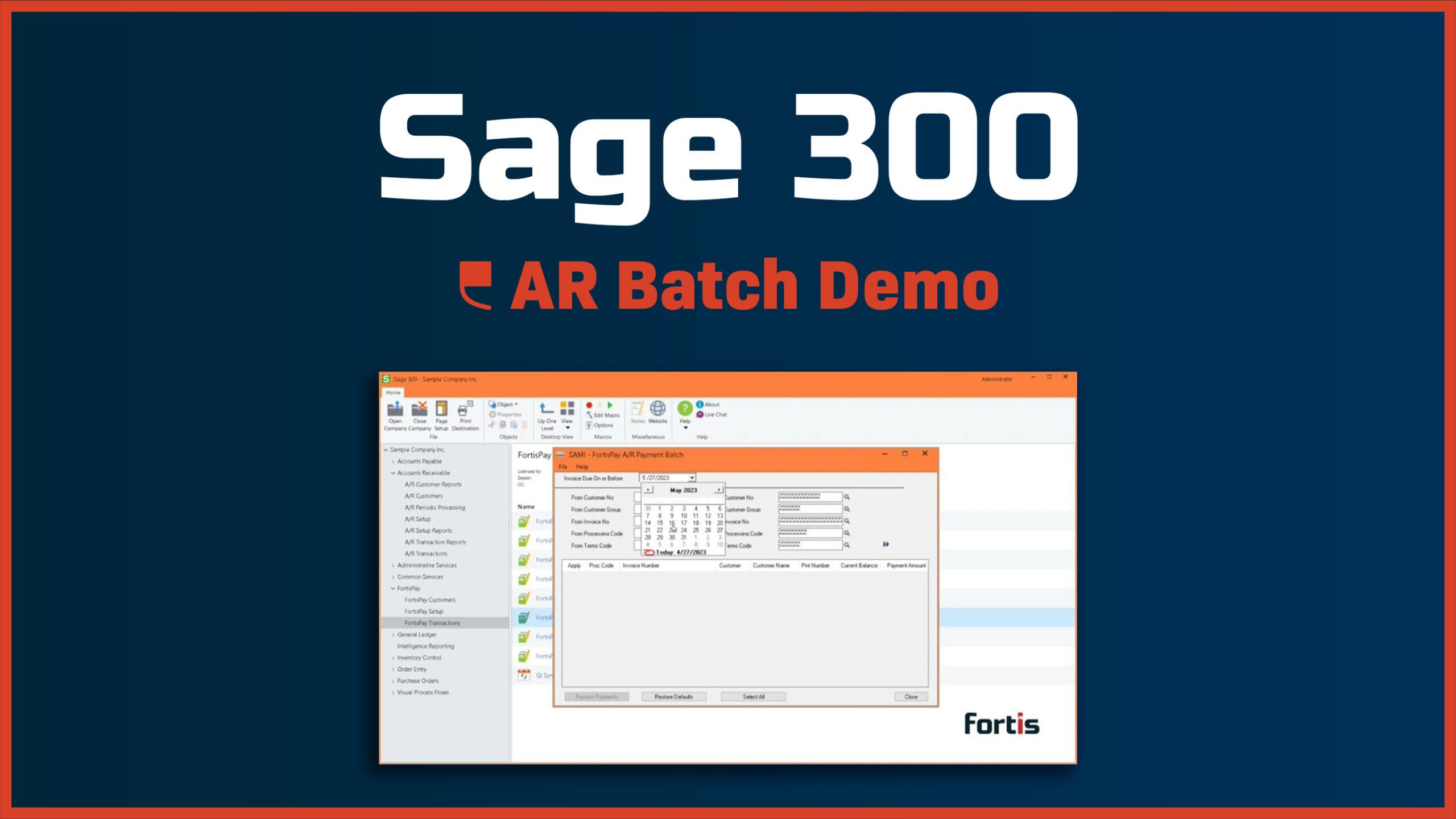 Sage 300 – AR Batch - Featured Image