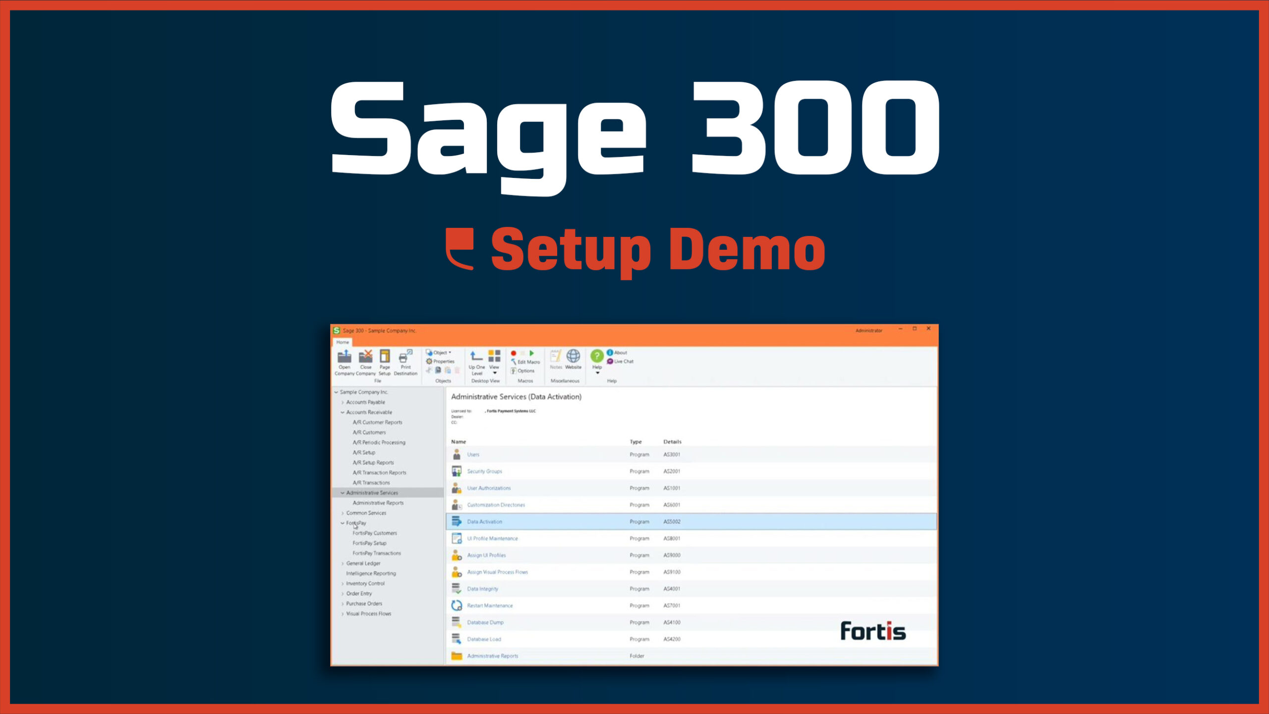 Sage 300 – Setup - Featured Image