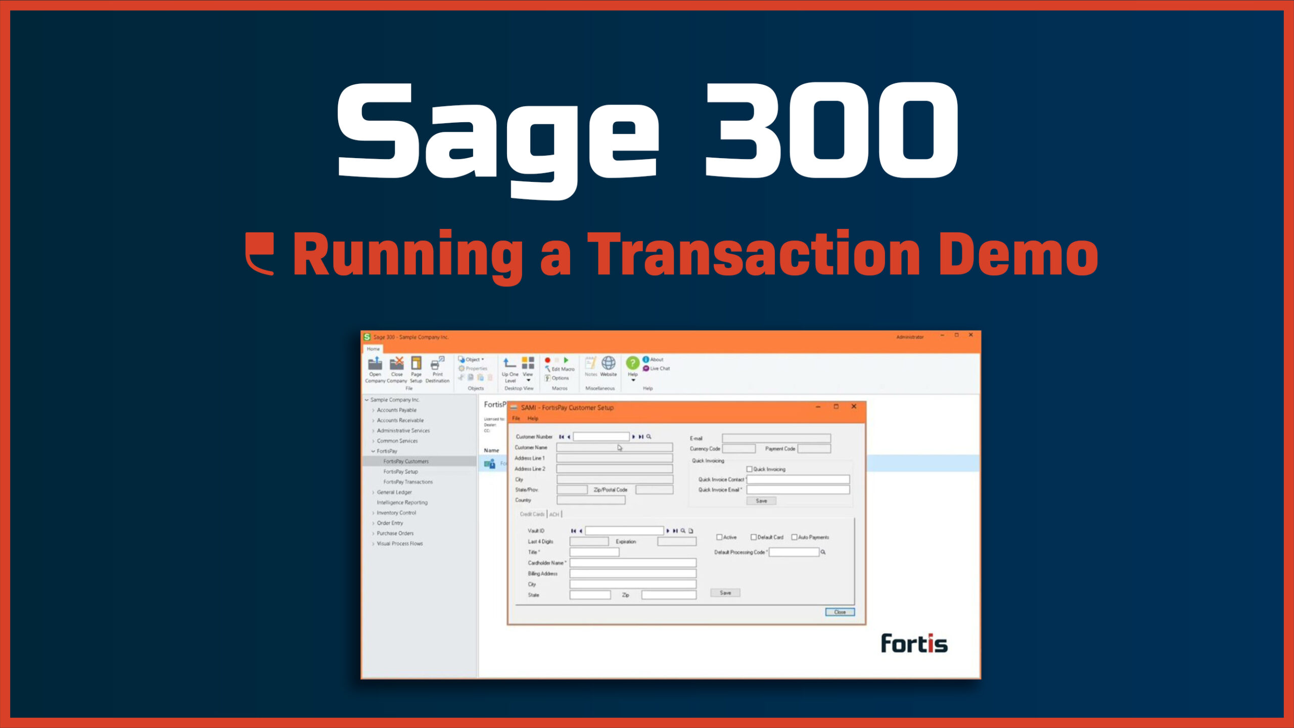 Sage 300 – Running a Transaction - Featured Image