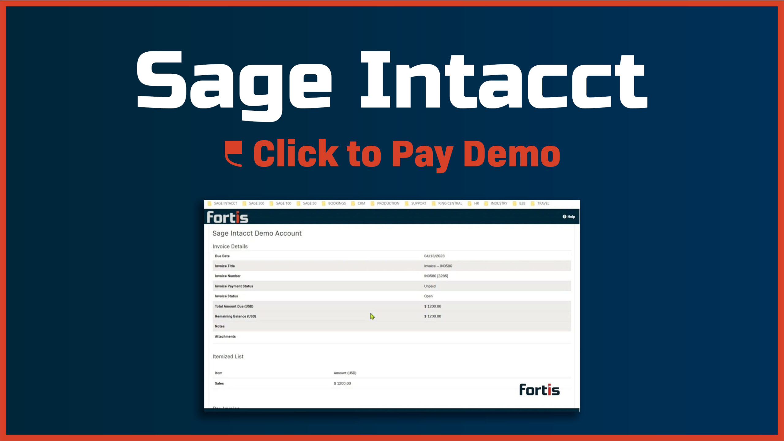 Sage Intacct – Click to Pay - Featured Image