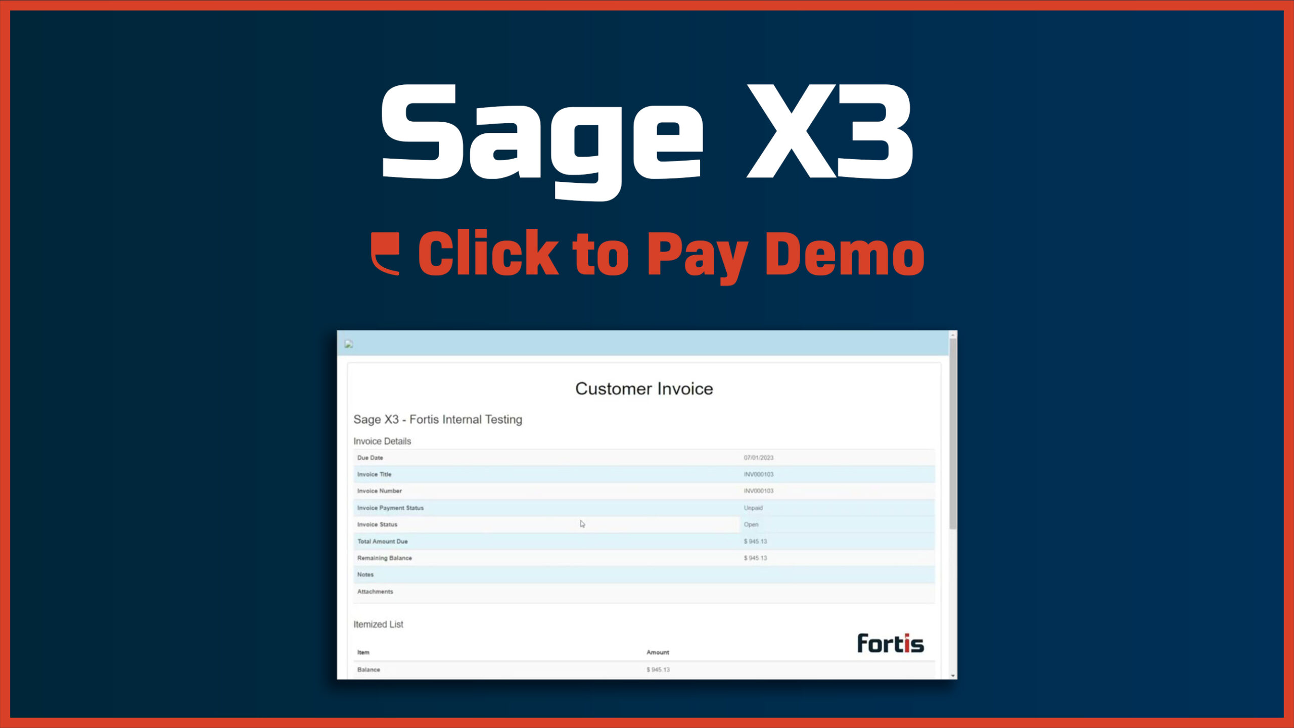 Sage X3 – Click to Pay - Featured Image