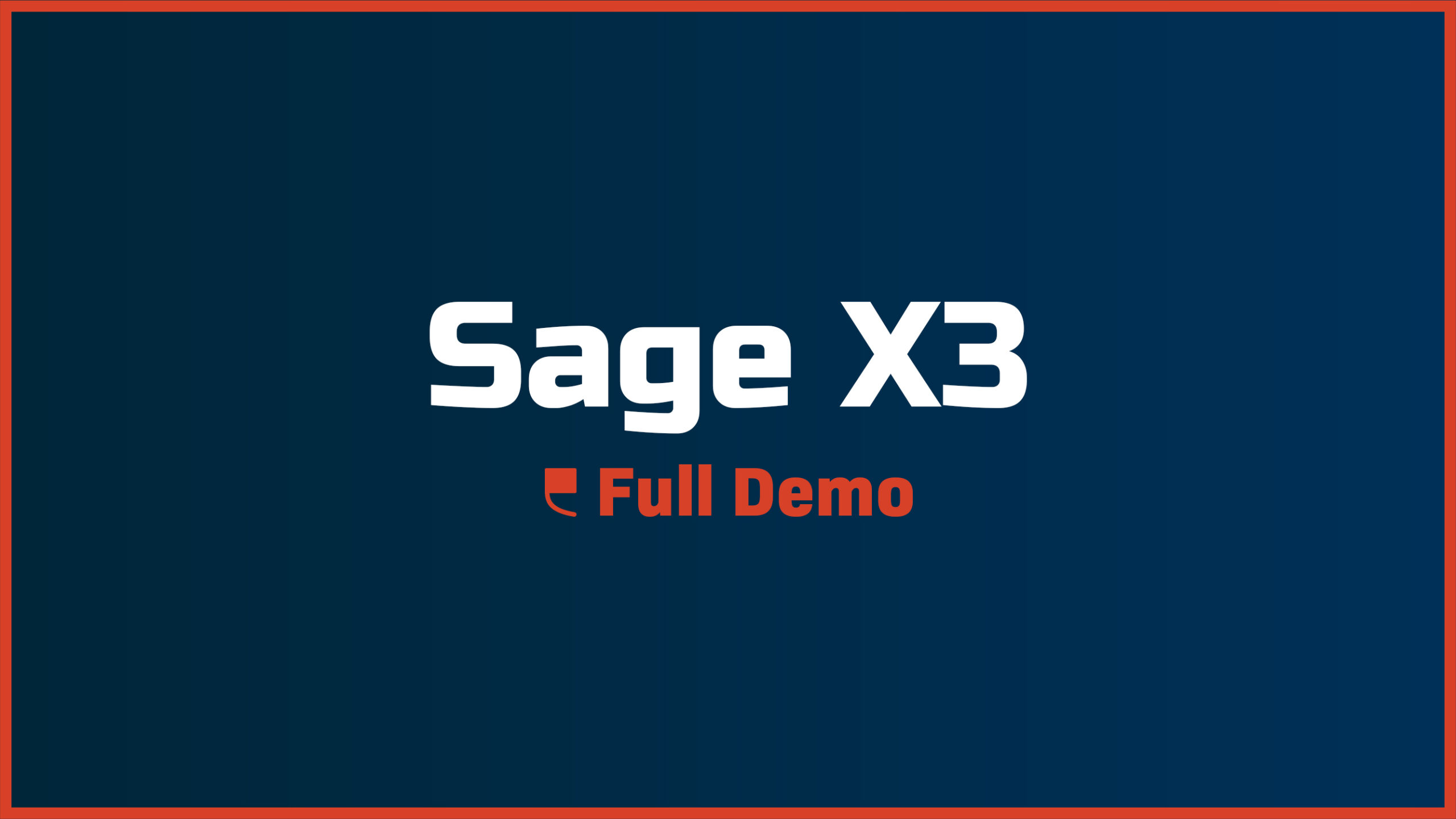 Sage X3 – Full Demo - Featured Image