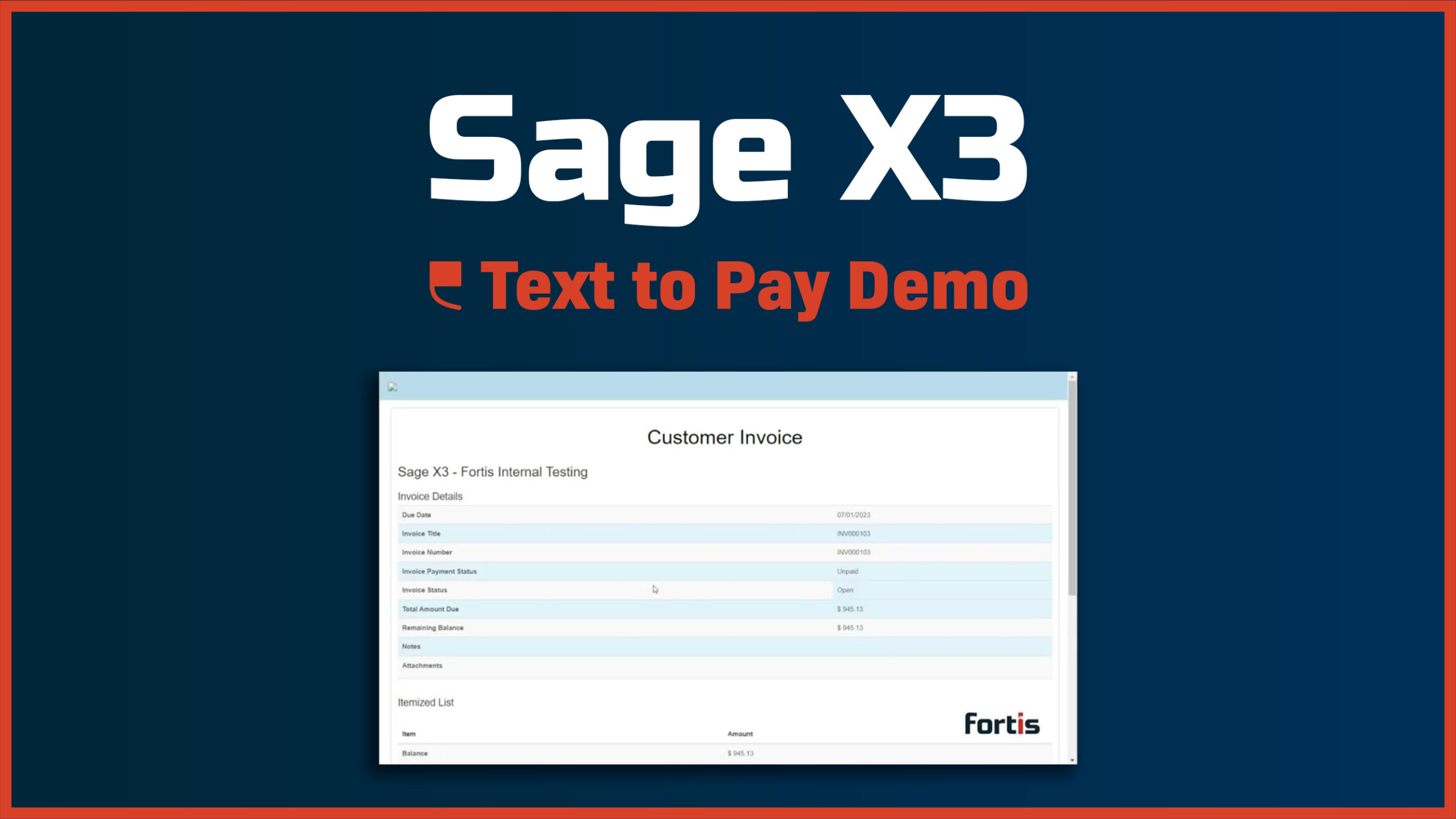 Sage X3 – Text to Pay - Featured Image
