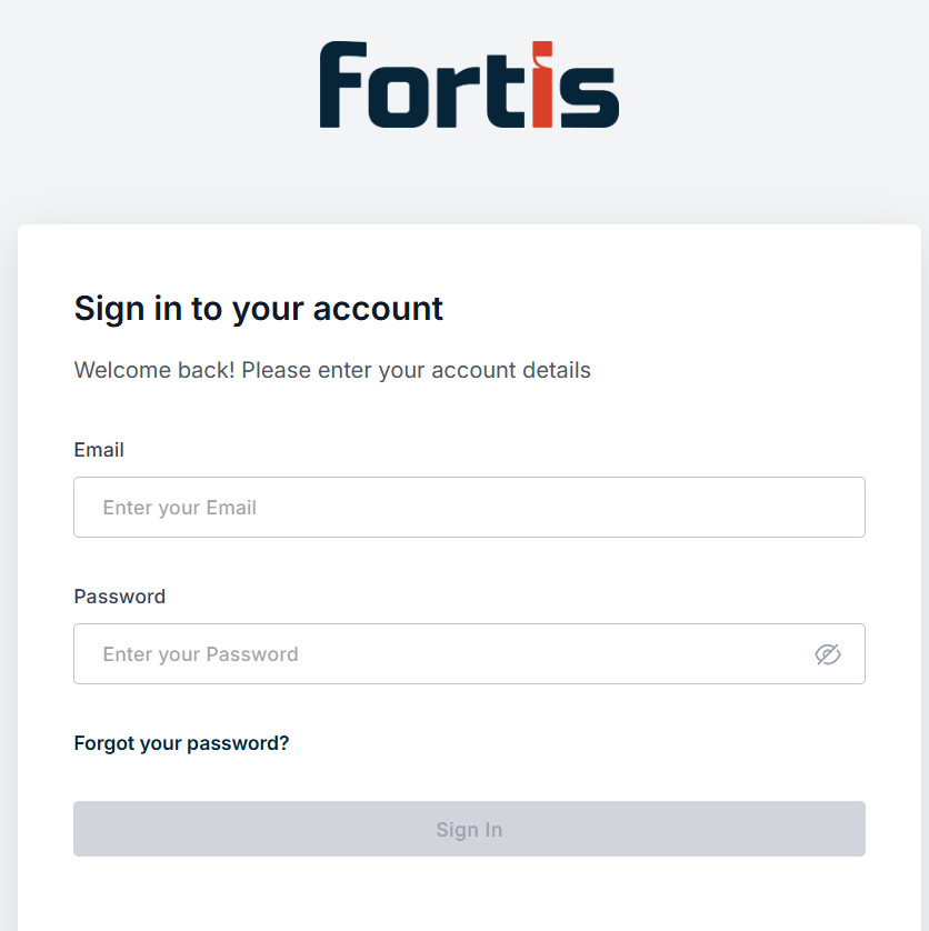 Fortis Merchant Portal