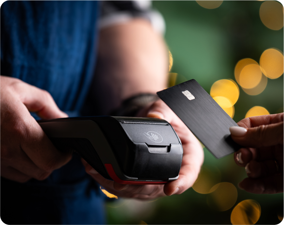 customer tap to pay on handheld terminal